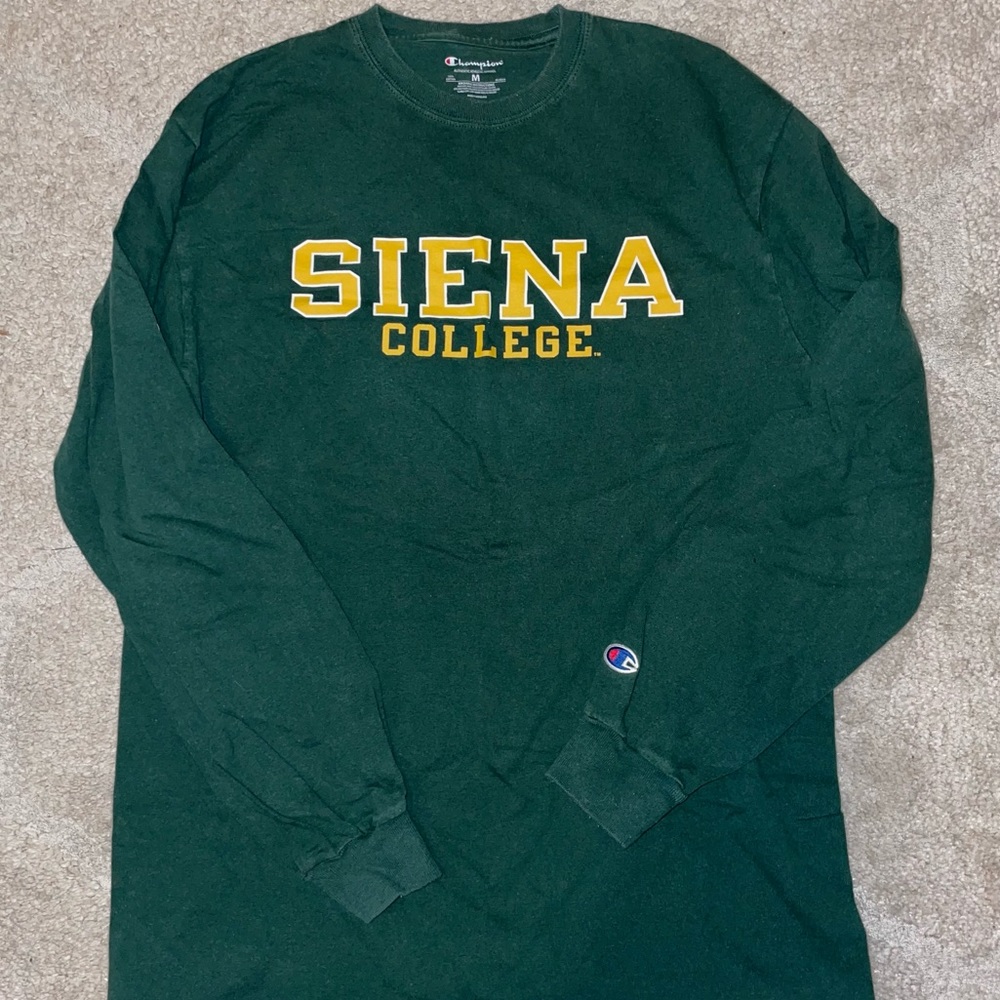 vintage medium champion ‘sienna’ college crew long sleeve shirt